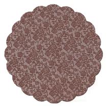 Fundo Rendado Redondo Marrom 7cm - 100 un - Cromus - Rizzo