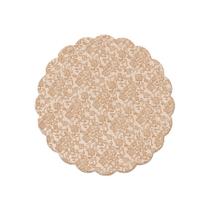 Fundo Rendado Redondo para Doces - Francesa Toffee - 100 unidades - Cromus - Rizzo Fundo Rendado Redondo para Doces - Francesa Toffee - 100 unidades - Cromus - Rizzo