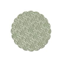 Fundo Rendado Redondo para Doces - Francesa Verde Oliva - 100 unidades - Cromus - Rizzo Fundo Rendado Redondo para Doces - Francesa Verde Oliva - 100 unidades - Cromus - Rizzo