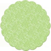 Fundo Rendado Redondo Verde Cítrico 7cm - 100 unidades - Cromus - Rizzo Embalagens Fundo Rendado Redondo Verde Cítrico 7cm - 100 unidades - Cromus - Rizzo Embalagens