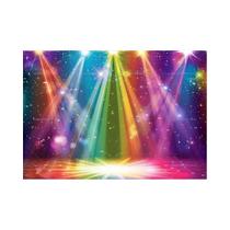 Fundo Vintage Neon Para Festa Disco Música Anos 70 80 90, Banner De Aniversário Para Foto Em Clube