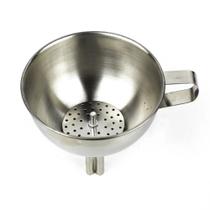 Funil Aço Inox Com Peneira Coador 15cm - Kehome - 6240 Funil Aço Inox Com Peneira Coador 15cm - Kehome - 6240