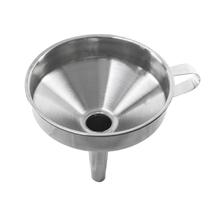 Funil Aço Inox Grande 16x14 Cm Alça Garrafas Óleo Multiuso