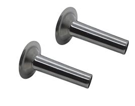 Funil boca Nº22 inox para moedor de carne embutidos linguiça - kit 2 unidades Funil boca Nº22 inox para moedor de carne embutidos linguiça - kit 2 unidades