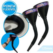 Funil Com Mangueira Flexível 125mm Uso Geral 2 Pçs Gasolina