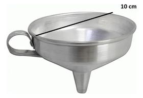 Funil De Aço Da Marca Jolly De 10 Cm Prateado