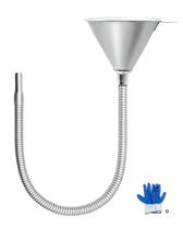 Funil de aço solalithosys 63 cm com tubo flexível e filtro Funil de aço solalithosys 63 cm com tubo flexível e filtro