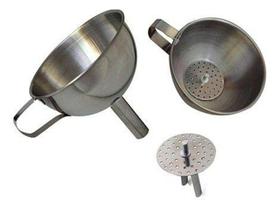 Funil De Inox Com Peneira 11cm Kehome Funil De Inox Com Peneira 11cm Kehome