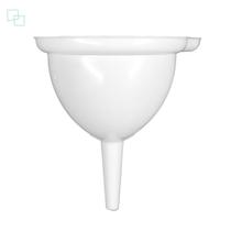 Funil de Plástico Multiuso Para Líquidos Resistente Pequeno Branco Plasútil Para Cozinha
