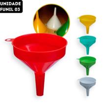 Funil de Plástico Universal Médio N.03 Cores Sortidas - 10cm - Unidade - Alves