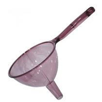 Funil de plástico vinho roxo multiuso com cabo longo e bico para cozinha lavanderia rosa