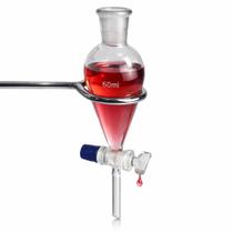 Funil de Separação Neobio DROP 60 mL Pera em Vidro Borossilicato com Torneira PTFE Funil de Separação Neobio DROP 60 mL Pera em Vidro Borossilicato com Torneira PTFE