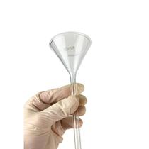 Funil de Vidro borossilicato 3.3 Haste Longa 60 mm Funil de Vidro borossilicato 3.3 Haste Longa 60 mm