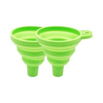 Funil Dobrável De Silicone Para Troca De Óleo De Motor De Carro, Acessórios Portáteis Para Troca De