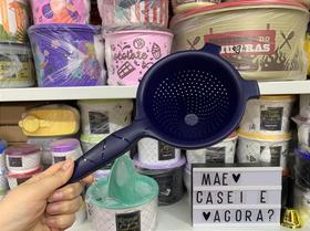 Funil Escorredor Azul - Utensílio Doméstico Tupperware