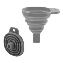 Funil Flexível Cinza Silicone Cozinha Uny Home Funil Flexível Cinza Silicone Cozinha Uny Home
