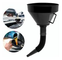 Funil Flexível Plástico Sanfonado Óleo Motos Carros Gasolina Combustível Álcool