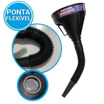 Funil Flexível Sanfona Combustível Gasolina Álcool Óleo 135mm - Western