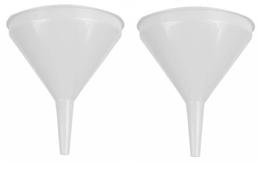 Funil Grande Plástico Resistente 19 X 25,5 Cm - Kit 2 unidades