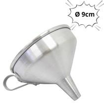 Funil Nº10 em Alumínio AAL Multiuso Prático Boca Larga Tamanho Diametro Ø9 Com Bico e Alça