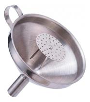 Funil Para Oleo Cozinha Em Aco Inox Com Filtro E Cabo Funil Para Oleo Cozinha Em Aco Inox Com Filtro E Cabo
