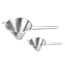 Funil Passador Chinoy Coador Peneira Aço Inox 24 e 14cm