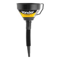 Funil plast preto flexivel 160mm - vonder