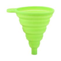 Funil Portátil Dobrável De Silicone Para Troca De Óleo De Motor E Fluido De Lavagem Acessório