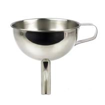 Funil Profissional De Aço Inox 11cm Com Peneira