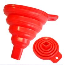 Funil Retrátil Dobrável Flexível 8x9cm Silicone Cozinha Funil Retrátil Dobrável Flexível 8x9cm Silicone Cozinha