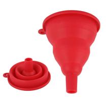 Funil Retrátil Dobrável Silicone Cozinha Limpa Fácil