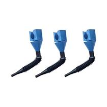 Funis Universais De Plástico Flexíveis De Boca Larga Azuis 1/2/4/6 Peças Para Drenagem De Óleo Funis Universais De Plástico Flexíveis De Boca Larga Azuis 1/2/4/6 Peças Para Drenagem De Óleo