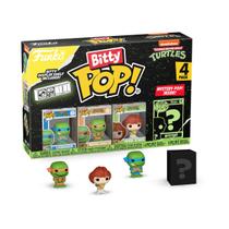 Funko Bitty POP! TMNT Leonardo - Kit com 4 Figuras e Estojo Acrílico