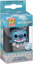 Funko Disney Lilo Stitch Pocket Pop Stitch in Bathtub Boneco de vinil exclusivo, Azul