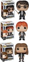 Funko Harry Potter POP! - Conjunto Colecionador com Harry, Ron & Hermione