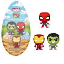 Funko Pocket Páscoa Marvel Hulk, Spider-Man, Iron Man 3pack Funko Pocket Páscoa Marvel Hulk, Spider-Man, Iron Man 3pack