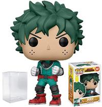 Funko Pop! Anime: My Hero Academia - Deku Vinyl Figure (Empacotado com Caixa Pop PROTECTOR CASE)