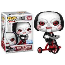 Funko Pop Billy Puppet Com Triciclo Jogos Mortais Saw Boneco Colecionável Funko Pop Billy Puppet Com Triciclo Jogos Mortais Saw Boneco Colecionável