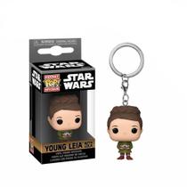 Funko Pop Chaveiro Keychain Star Wars Young Leia With Lola