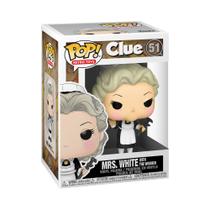 Funko Pop! Clue - Boneco de Ação Mrs. White com Chave Inglesa Funko Pop! Clue - Boneco de Ação Mrs. White com Chave Inglesa