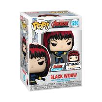 Funko Pop colecionável! 60º aniversário da Viúva Negra com alfinete