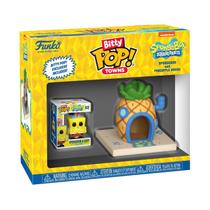 Funko Pop colecionável! Bob Esponja de Bitty Town com casa de abacaxi