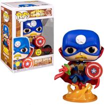 Funko POP! Conjunto GITD Marvel Infinity Warps Soldier Supreme 679, Iron Hammer 680, Arach-Knight 681