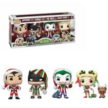 Funko Pop DC Holiday Superman Batman Joker Harley 4Pack Funko Pop DC Holiday Superman Batman Joker Harley 4Pack