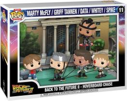 Funko Pop Deluxe Moment De Volta Para o Futuro Hoverboard Chase 11 Marty McFly Griff Tannen Data Whitey Spike