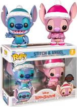 Funko Pop! Disney Lilo Stitch Winter Stitch, Angel 2 pack