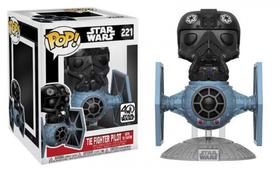 Funko Pop Disney Star Wars 40Th Tie Fighter with Pilot 221 Funko Pop Disney Star Wars 40Th Tie Fighter with Pilot 221
