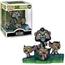 Funko Pop Disney Villains Deluxe Scar com Hyenas EX 1204