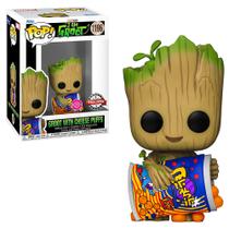 Funko Pop Exclusive - Groot With Cheese Puffs 1196 (Flocked) Funko Pop Exclusive - Groot With Cheese Puffs 1196 (Flocked)