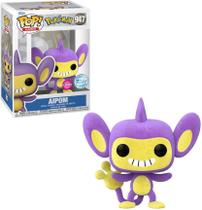 Funko Pop! Games Pokemon Aipom 947 Exclusivo Flocked